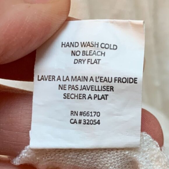 Meadow Rue Womens XL Linen Ruffle Cold Shoulder Shirt Off White - Picture 8 of 9